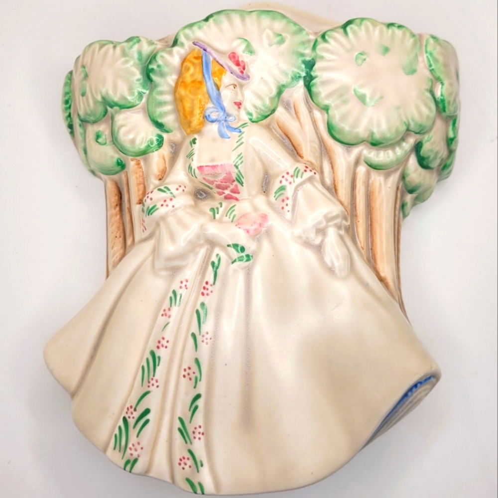 Vintage Clarice Cliff - Lady Anne - 1936 Wall Pocket